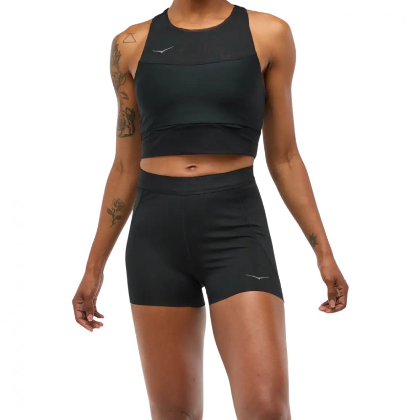 Hoka Novafly 3" Knit Hose Schwarz Damen