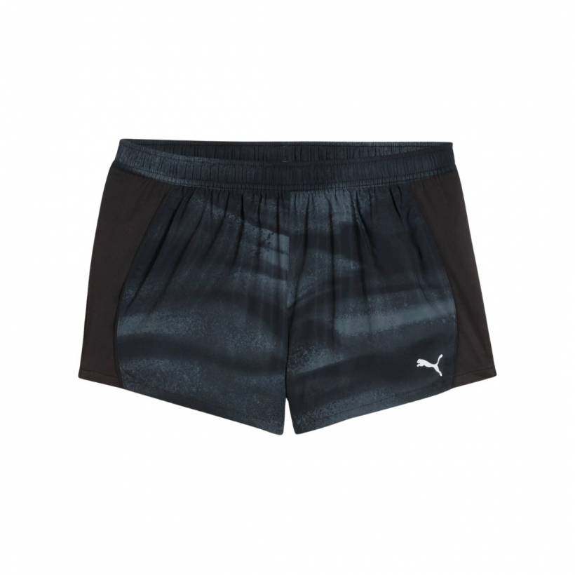 Short Puma Run Velocity All-Over Print 3" Noir Femme