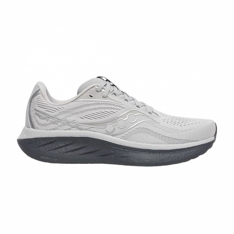 Ténis Saucony Ride 18 Bege Cinza SS25