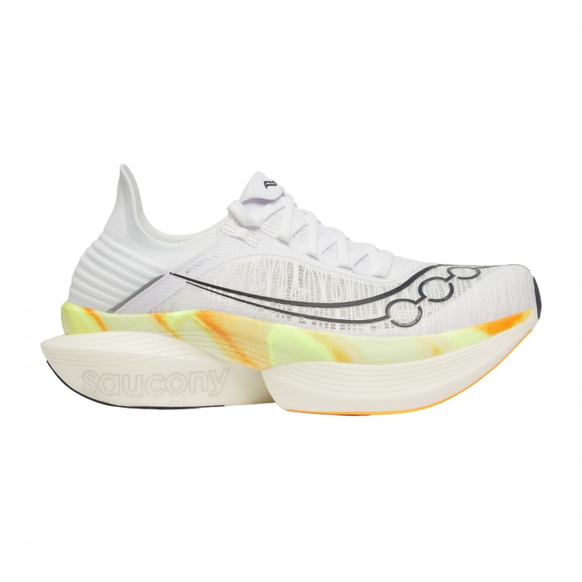 Saucony Endorphin Elite 2 Weiß Gelb SS25 Unisex Schuhe