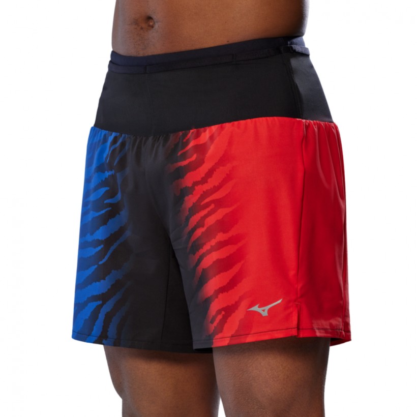 Pantaloncini Mizuno Multi Pocket Blu Rosso