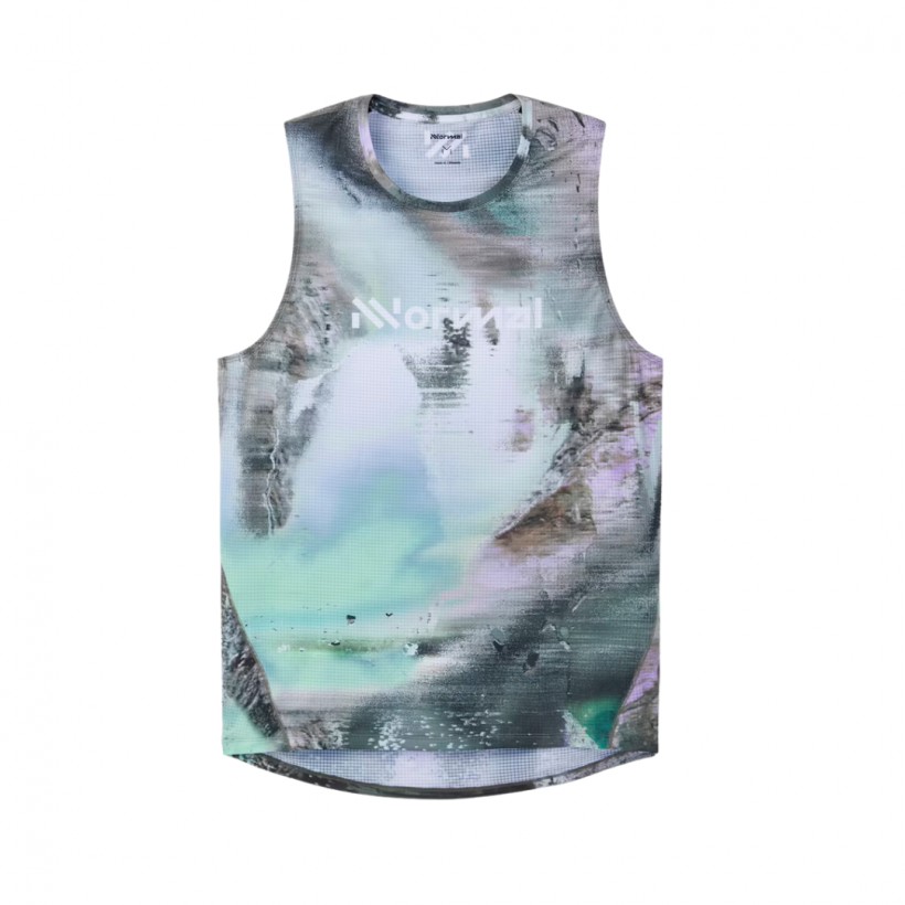 Ärmelloses Shirt NNormal Race Tank Grau Schwarz Grün