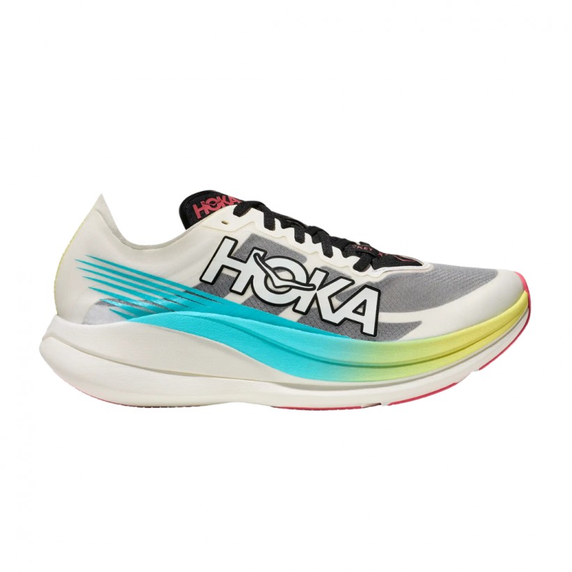 Scarpe Hoka Rocket X 2 Bianco Blu Unisex