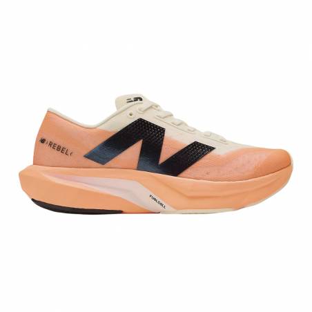 Ténis New Balance FuelCell Rebel v4 Laranja Branco SS25 Feminino
