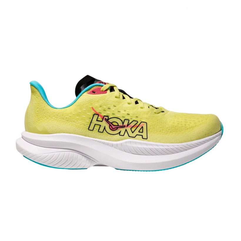 Scarpa Hoka Mach 6 Giallo Blu SS25