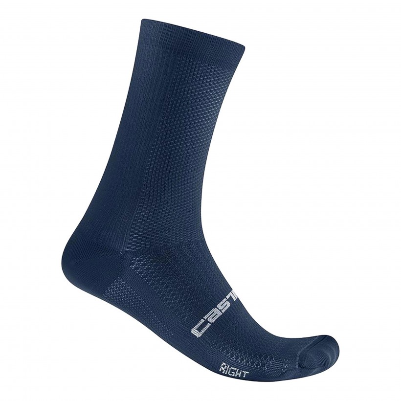 Chaussettes Castelli Espresso 18 Bleu Belge