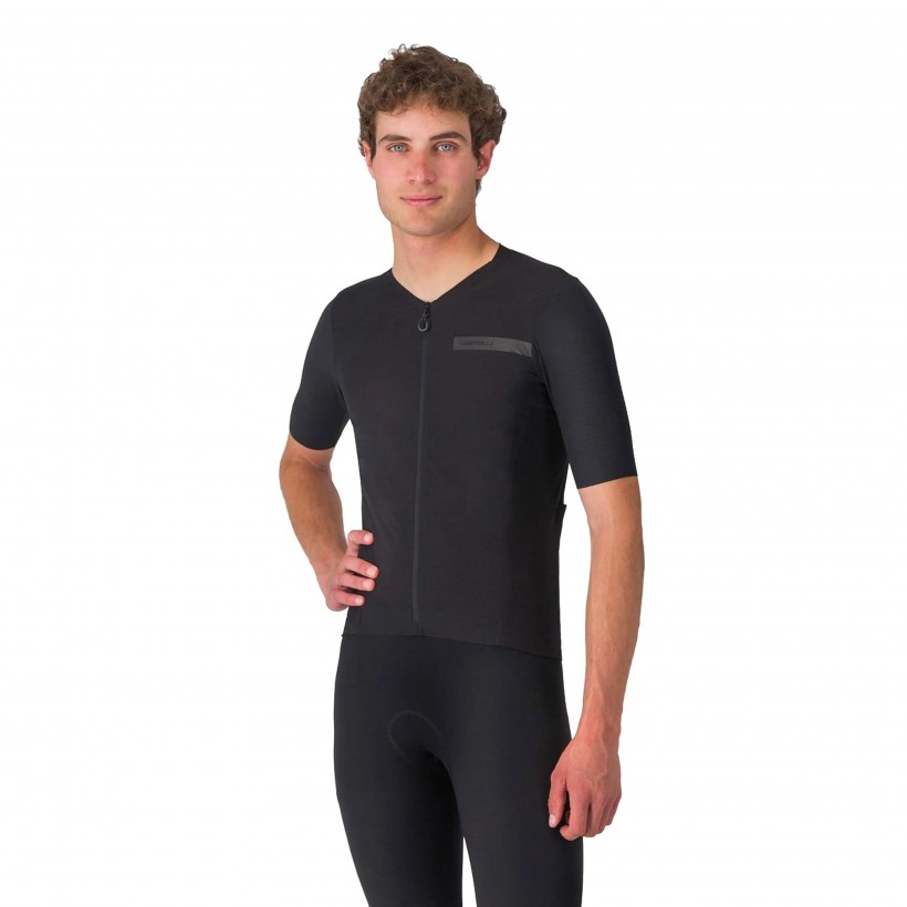 Maillot Manga Corta Castelli Premio Evo Negro