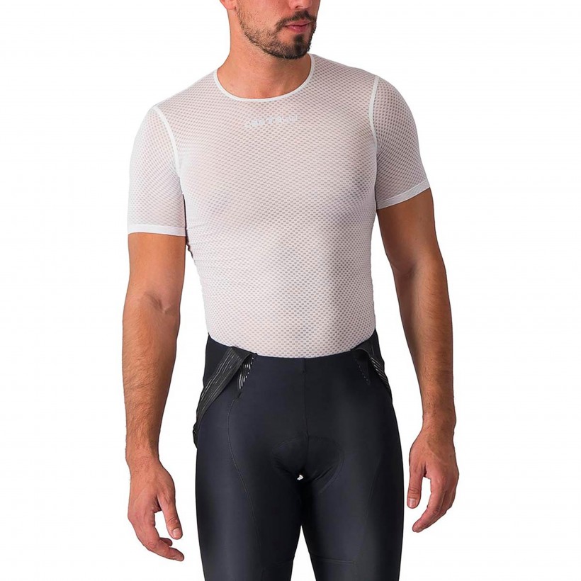 Camiseta Interna Castelli Pro Mesh 2.0 Manga curta Branca