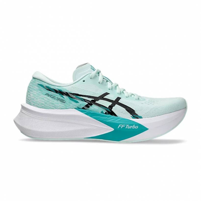 Chaussures Asics Magic Speed 4 Vert Blanc SS25 Femme