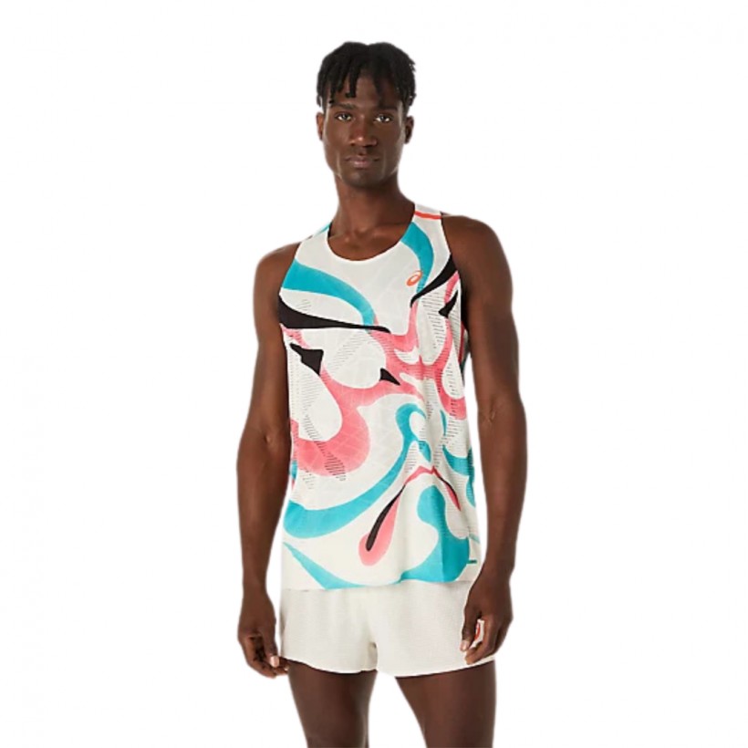 Camiseta Asics Limited Series Metarun Singlet Sin Mangas Beige