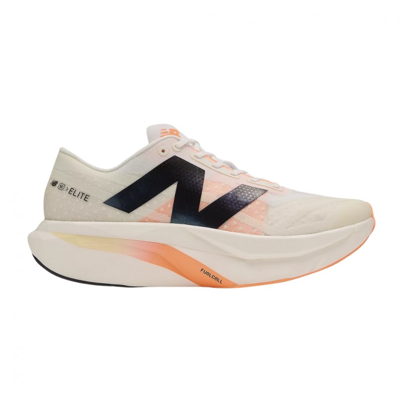 New Balance FuelCell SuperComp Elite v4 Schuhe Weiß Orange SS25