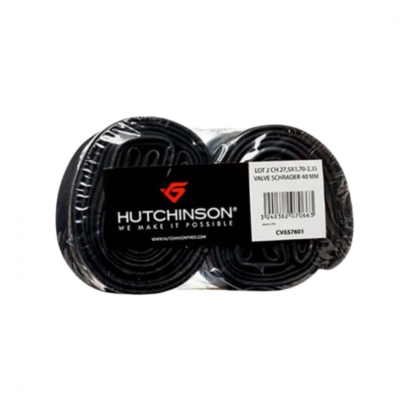Pack 2 chambres Hutchinson 700x28-35 valve Schrader 40 mm