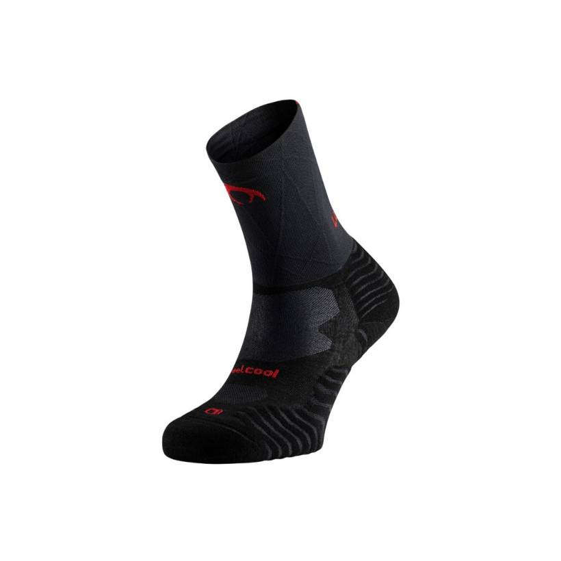 Calzini Lurbel Ground Pro Nero Rosso