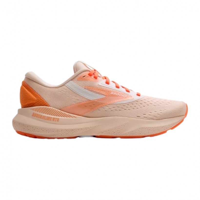 Chaussures Brooks Adrenaline GTS 24 Orange Blanc SS25 Femme