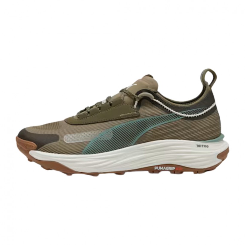 Zapatillas Puma Voyage Nitro 3 Marron Blanco SS25