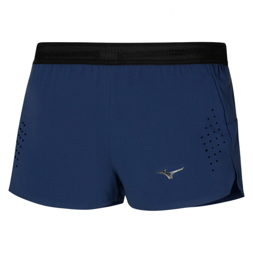 Krótkie spodenki Mizuno Tech Light Split 1.5 Niebieskie