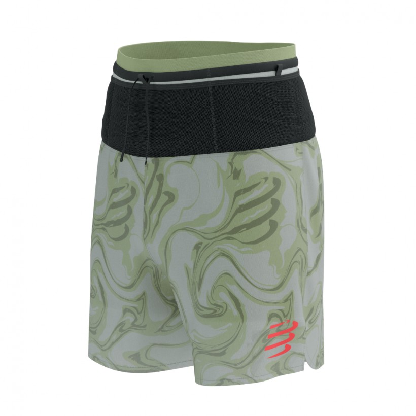 Compressport Trail Racing 2-In-1 Shorts Grün