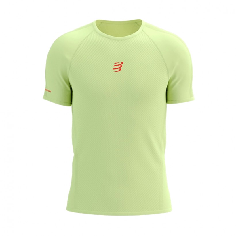 T-shirt Compressport Trail Racing SS Vert Clair