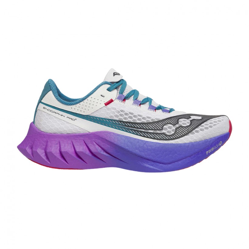 Chaussures Saucony Endorphin Pro 4 Blanc Violet SS25 Femme