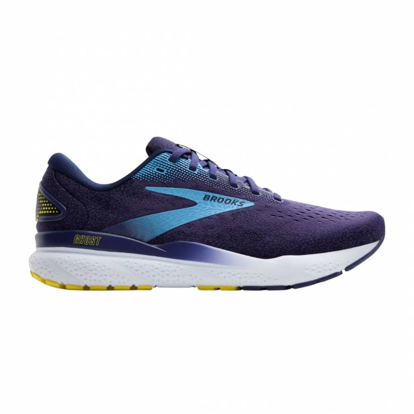Zapatillas Brooks Ghost 16 Azul Amarillo SS25