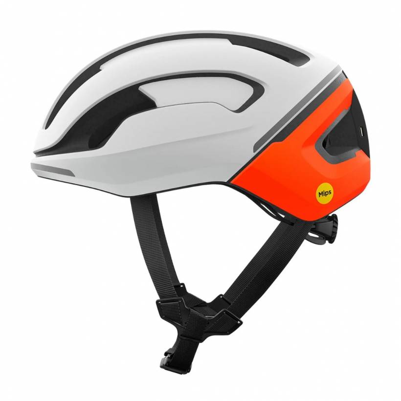 Casco POC Omne Beacon MIPS Bianco Arancione Opaco