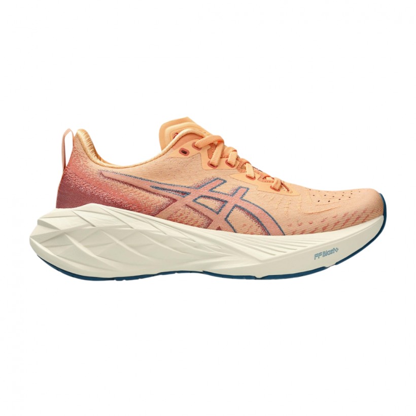 Tênis Asics Novablast 4 Laranja Branco Feminino