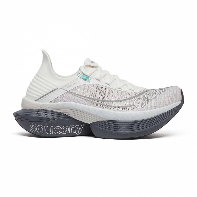Ténis Saucony Endorphin Elite 2 Branco Cinza SS25 Unissex