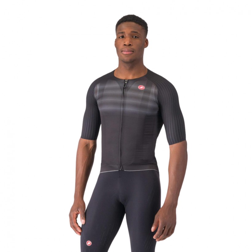 Maillot Castelli Aero Race 8S Manica Corta Nero