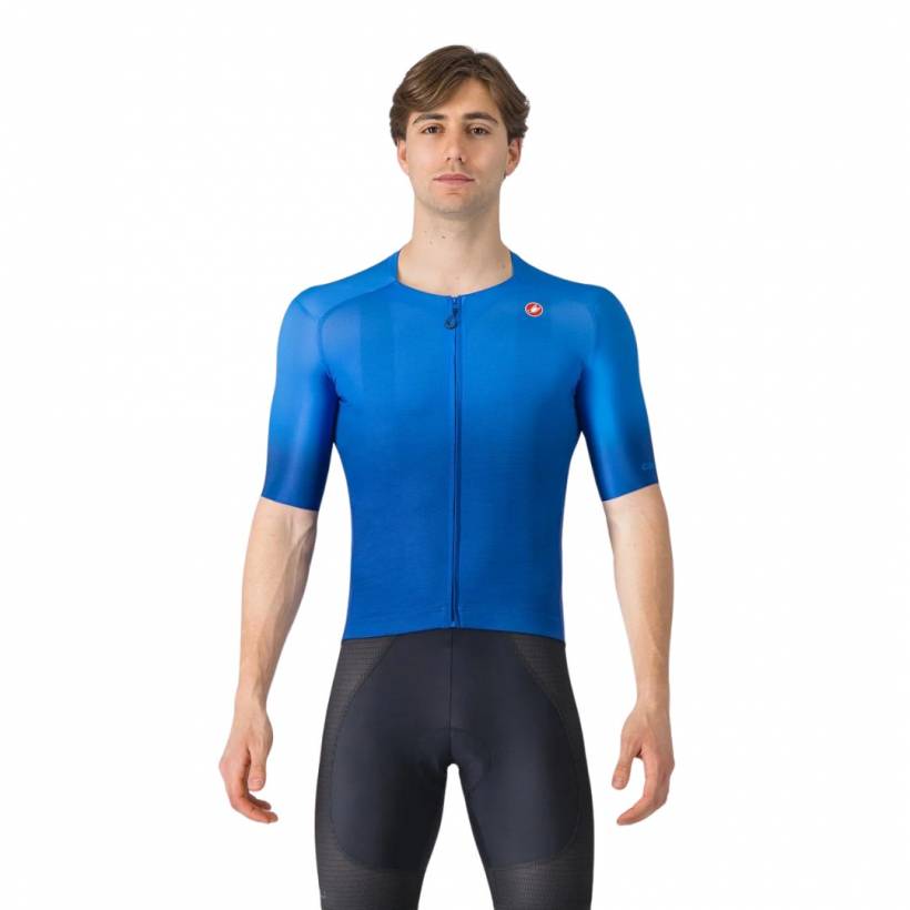 Castelli UPF Short Sleeve Jersey Blue Italy