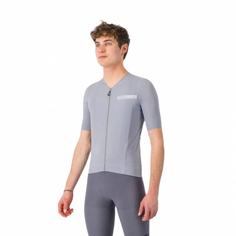 Maglia Castelli Premio Evo Manica Corta Grigia Vortex
