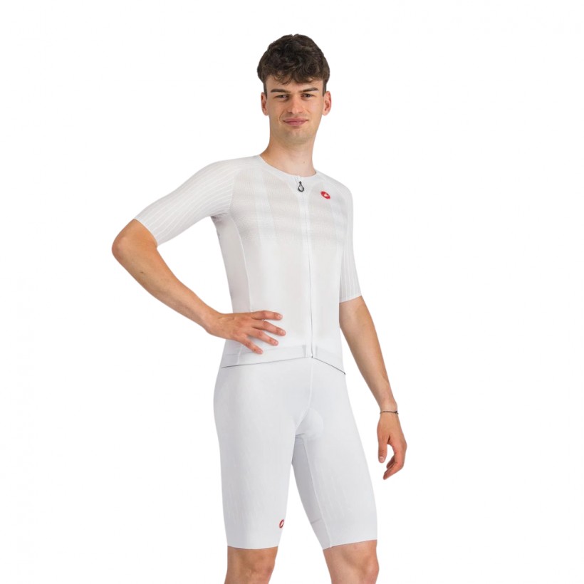 Castelli Free Aero Race S White Bib Shorts