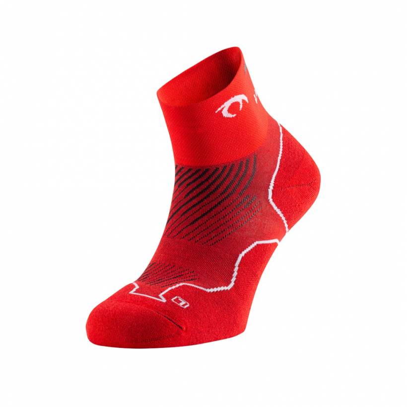 Calcetines Lurbel Distance Three Rojo Blanco