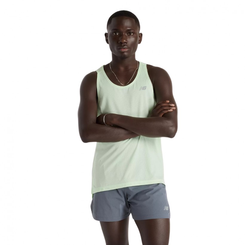 New Balance Athletics Green Sleeveless T-Shirt