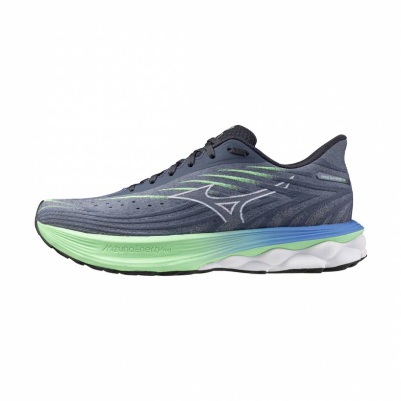Buty Mizuno Wave Skyrise 6 niebiesko-zielone SS25