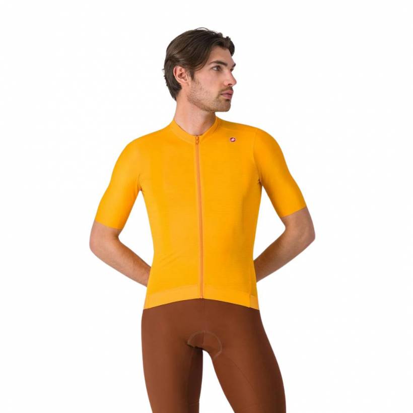 Maillot Castelli Espresso Manches Courtes Orange