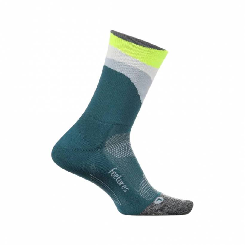 Meias Feetures Elite Ultra Light Mini Crew Azul Verde
