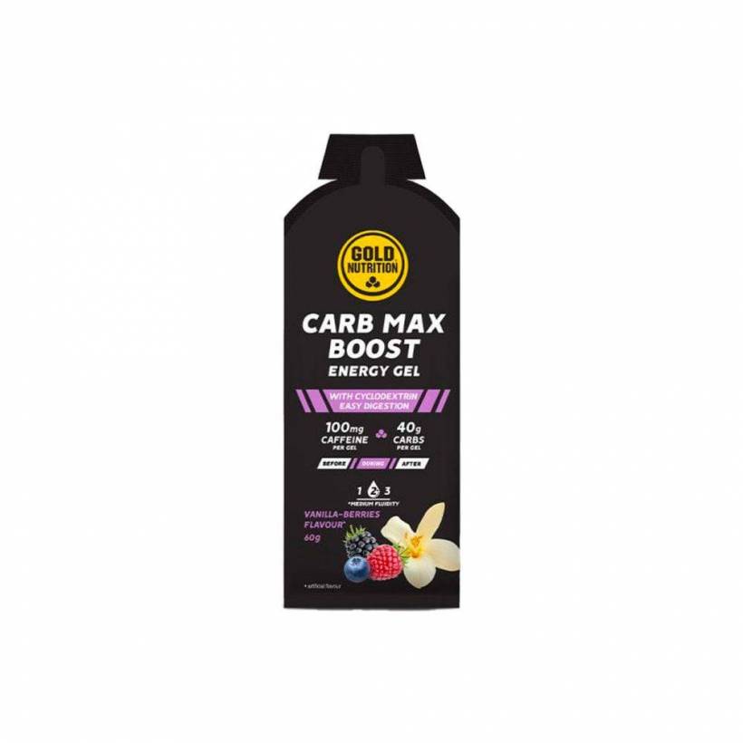 Gel Energetico GoldNutrition Carb Max Energy Gel Boost Vaniglia e Frutti Rossi 60g