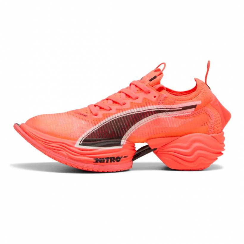 Ténis Puma Fast-R NITRO Elite 2 Laranja Preto Feminino