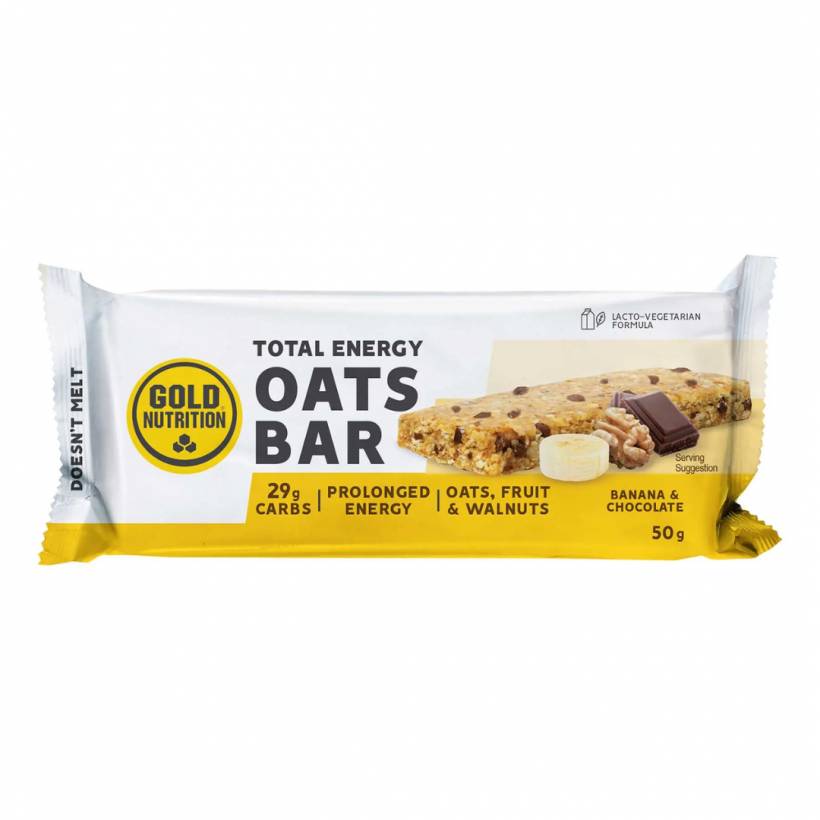 Barrita Energética GoldNutrition Total Energy Oats Banana y Chocolate 50g