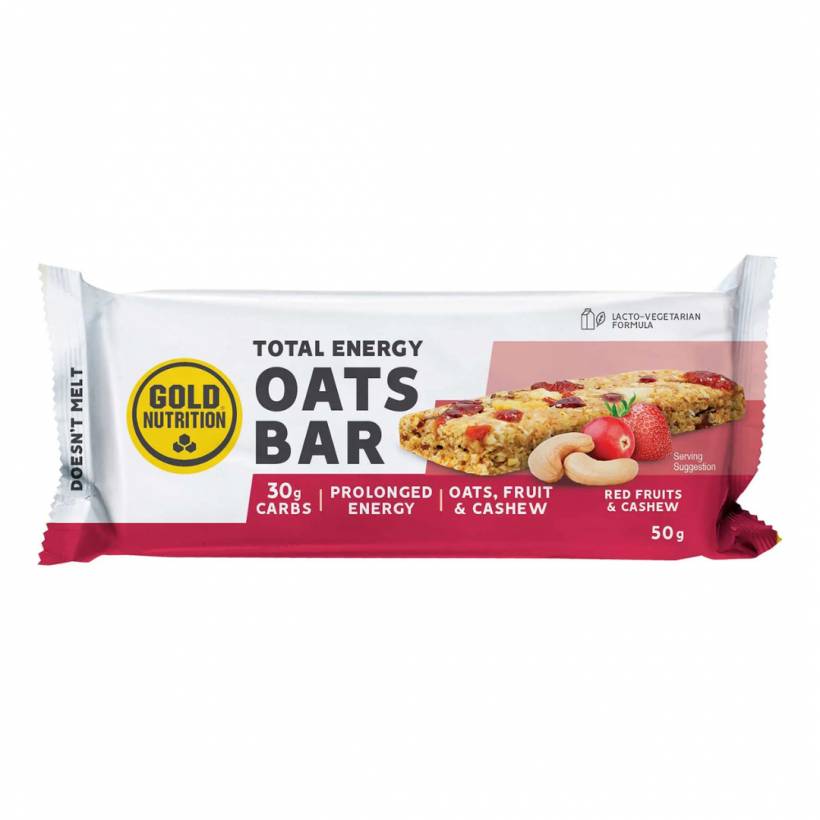 Barretta Energetica GoldNutrition Total Energy Oats Frutti Rossi e Anacardi 50g