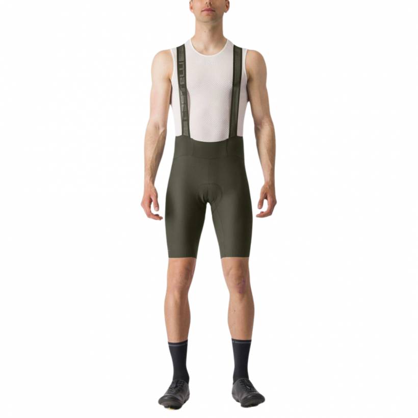 Castelli Espresso Dark Green Bib Shorts