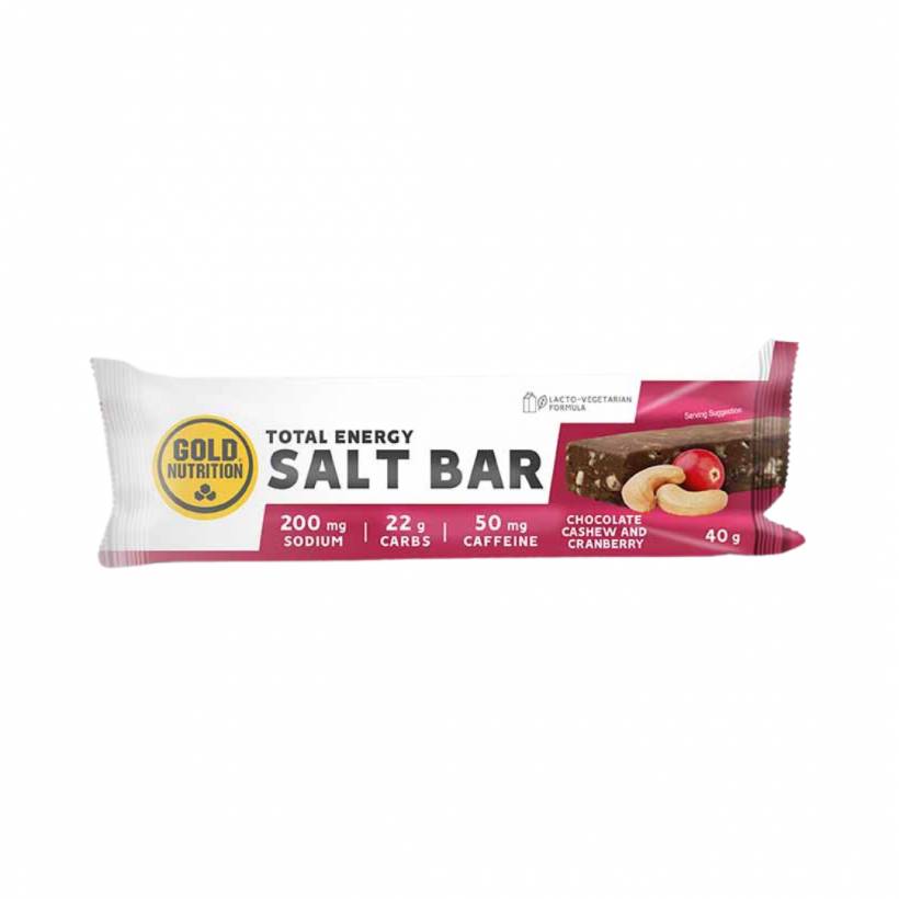 Baton energetyczny GoldNutrition Total Energy Salt Bar Orzech Nerkowca i Żurawina 40g