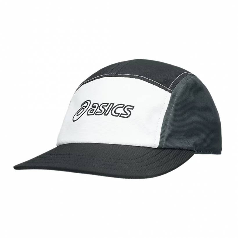 Asics 5 Panel Cap Black White