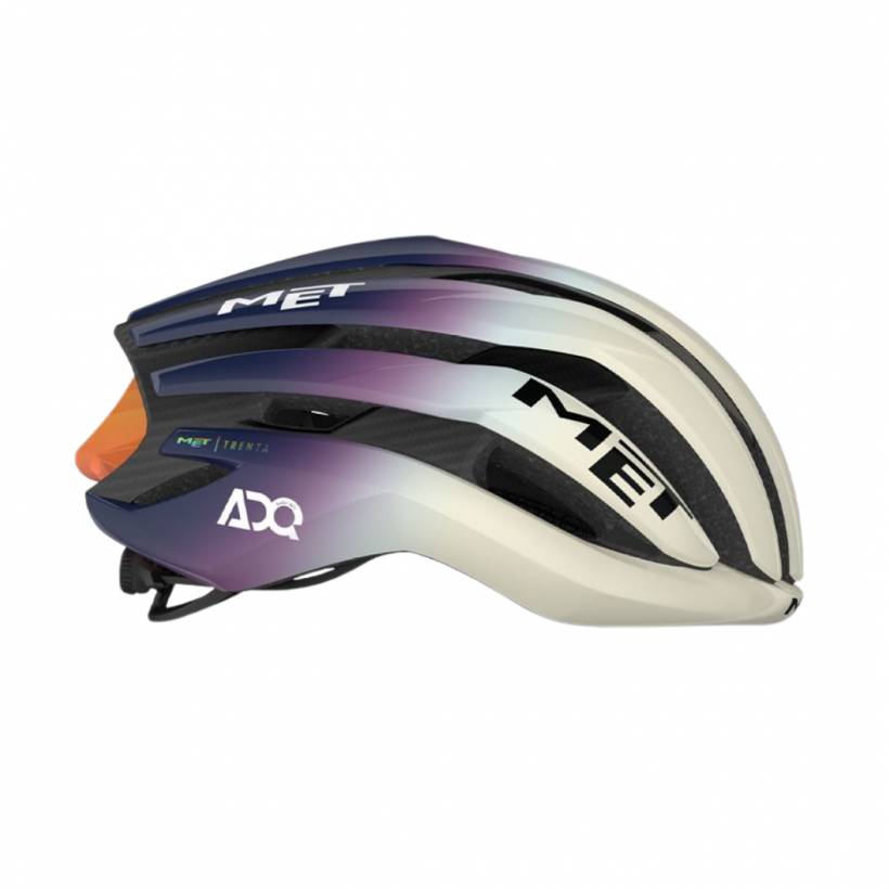 Casco MET Trenta 3K Carbon Mips UAE Team ADQ Edition 2025 Viola Beige