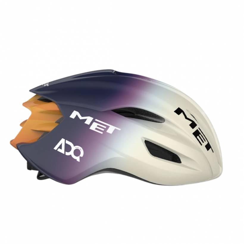 MET Manta Mips UAE Team ADQ Edition 2025 Purple Beige Helmet