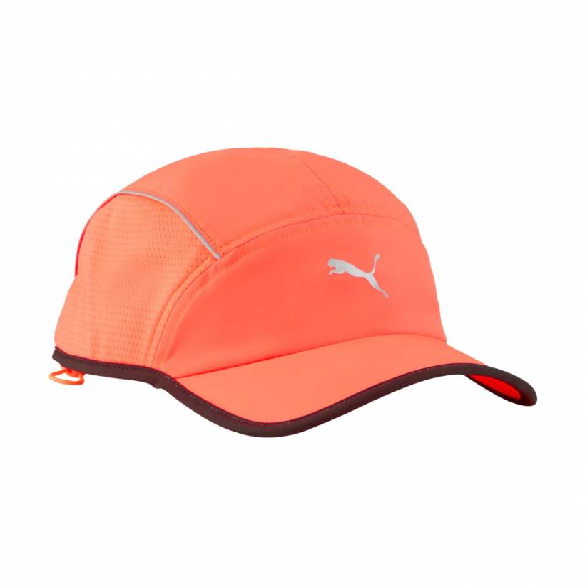 Czapka Puma Runner Short Visor 5 Panel Pomarańczowy