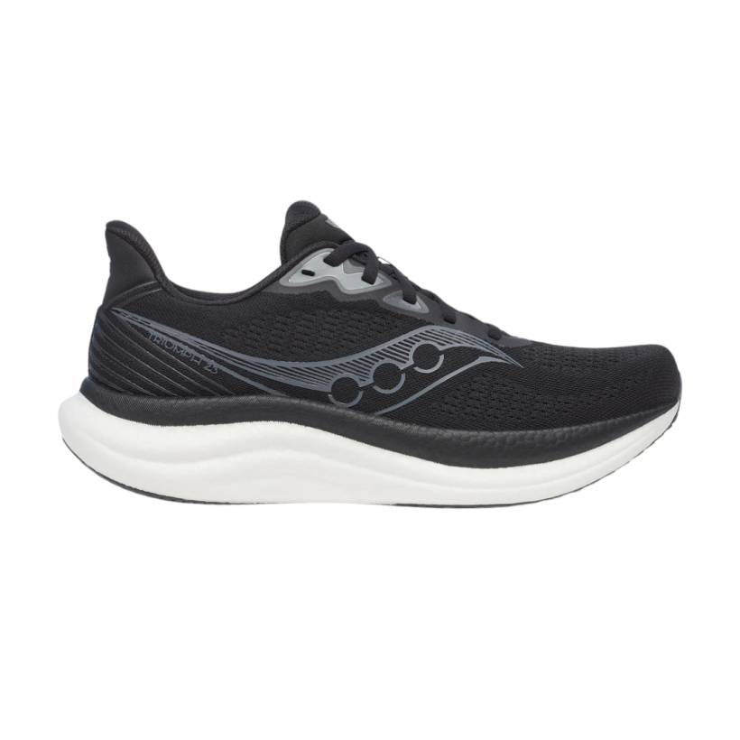 Tênis Saucony Triumph 23 Preto Branco AW25