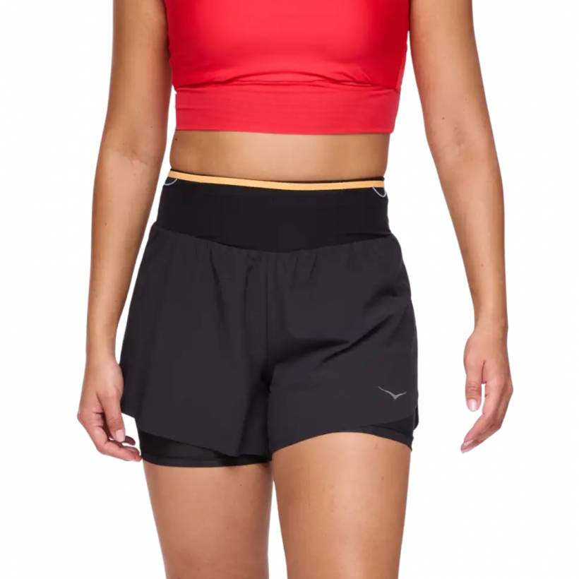 Pantaloncini Hoka Skyglide Neri Donna