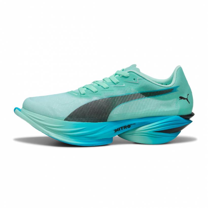 Chaussures Puma Fast-R NITRO Elite 3 Vert Bleu AW25