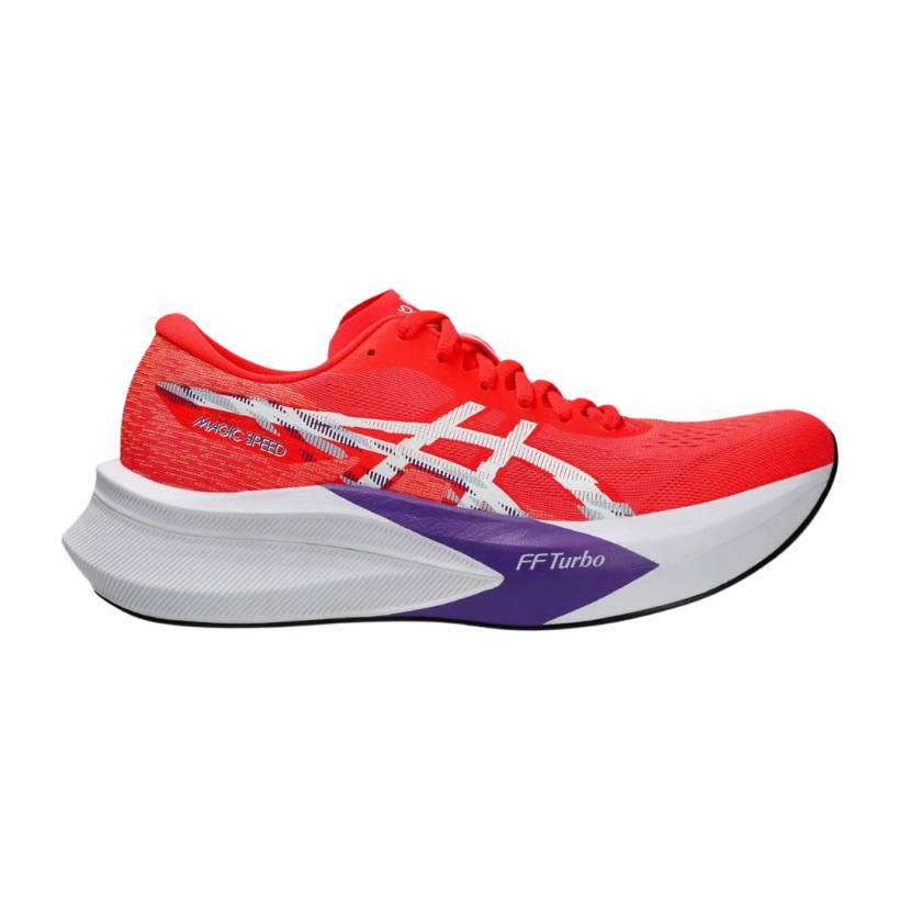 Scarpe Asics Magic Speed 4 Rosso Bianco AW25 Donna